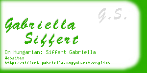 gabriella siffert business card